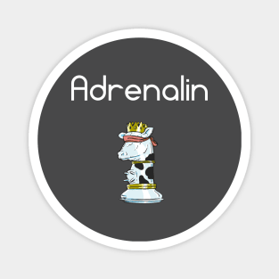 Adrenalin Chess Cow (dark) Magnet